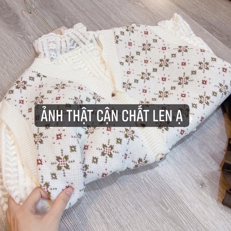 Set Áo GhiLe Len Hoa Mix Áo Len Be Mùa Thu Phong Cách Ullzang | BigBuy360 - bigbuy360.vn