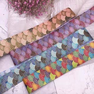 ruy băng gấm họa tiết sóng