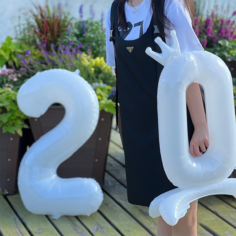 Bong Bóng Nhôm Hình Số 0-9 32 Inch Dùng Trang Trí Tiệc Sinh Nhật