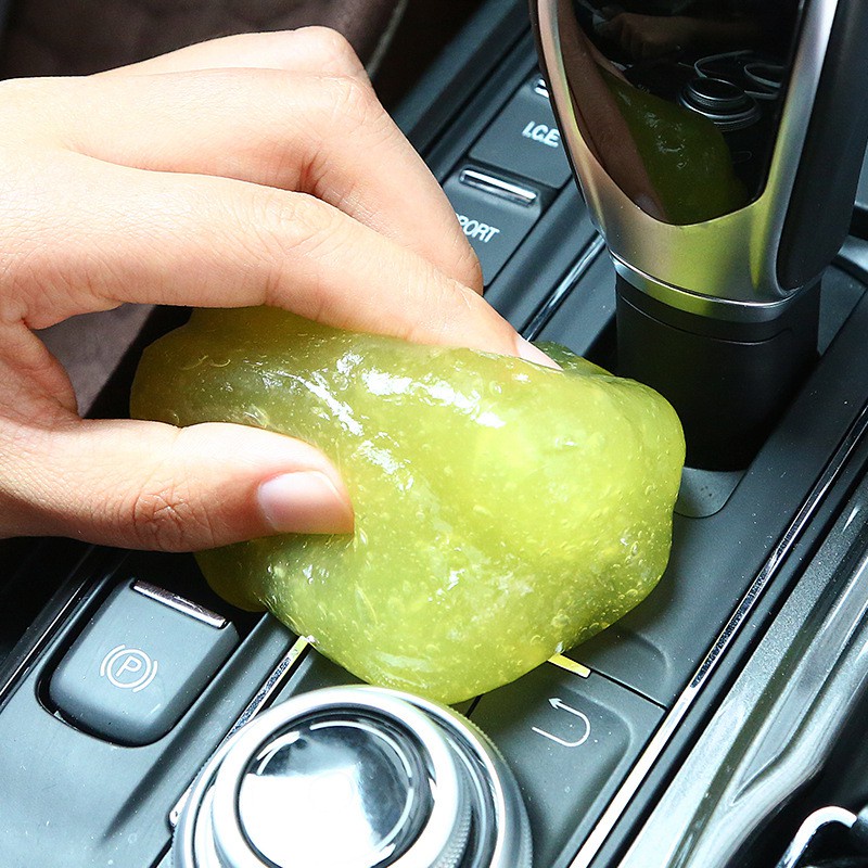 Túi Gel Vệ Sinh nội thất xe hơi, Bàn Phím,gel Lau Bụi Xe Ô Tô Tái Sử Dụng nhiều lần chuẩn hàng Supper Clean