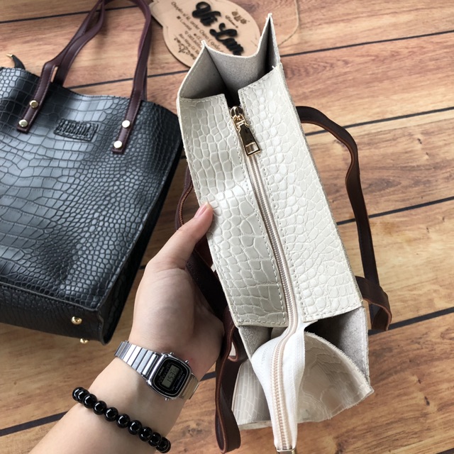 [Ảnh Thật/sẵn] Túi tote da, Túi tote bản to đẹp đi học, đi làm, đi chơi đều oke. | BigBuy360 - bigbuy360.vn