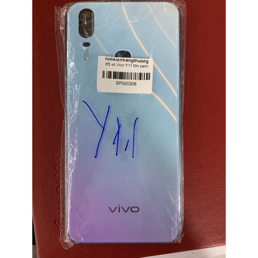 Full bộ vỏ vivo Y11 zin gồm lưng ,sườn, phím, bộ kính camera