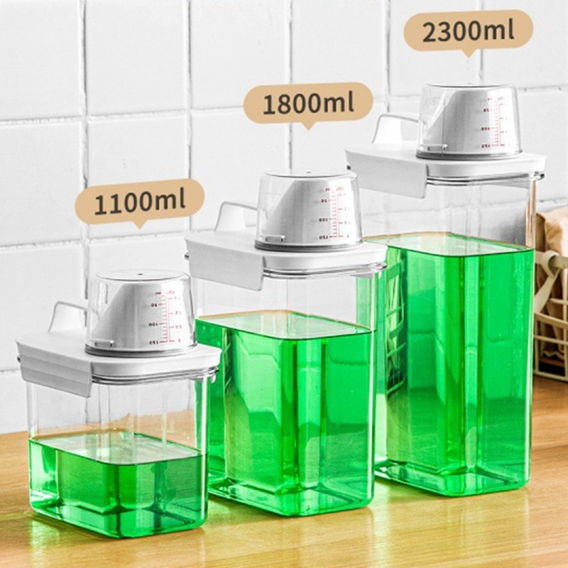 Hộp Đựng Bột Giặt Kín Khí Có Nắp Đậy Và Tay Cầm Đa Năng