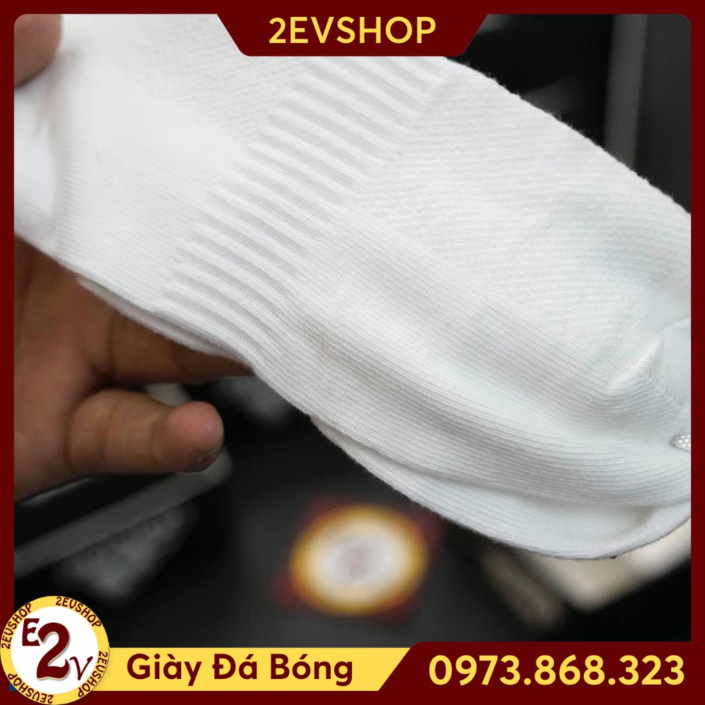 Hộp tất cotton 5 đôi phụ kiện đá bóng nam cao cấp, combo vớ thể thao rẻ đẹp - 2EVSHOP