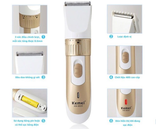 Tông đơ cắt tóc Kemei