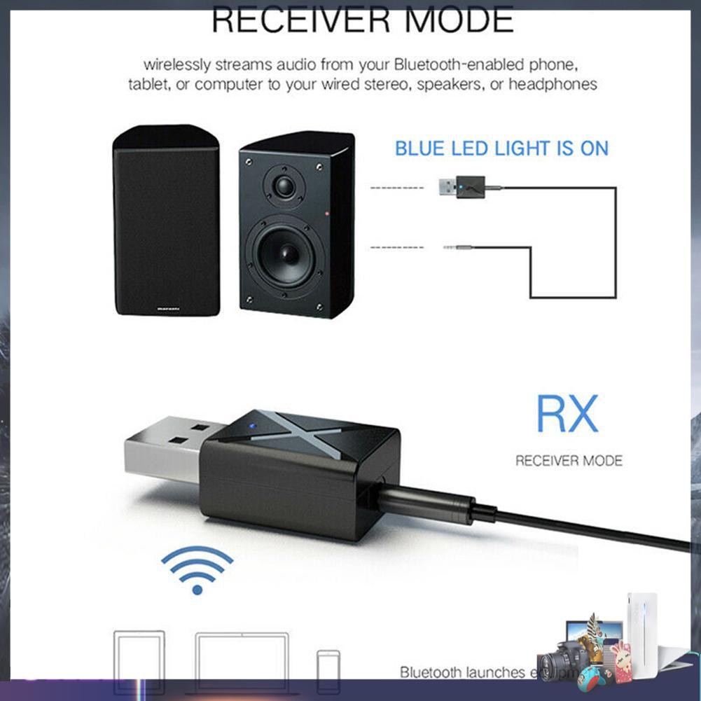 Usb Nhận Tín Hiệu Âm Thanh Bluetooth 5.0 Cho Máy Tính