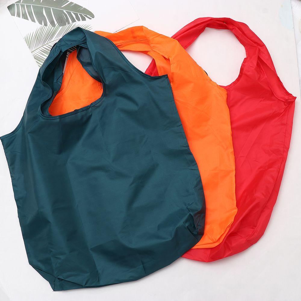 Túi Tote Màu Trơn Chống Thấm Nước Có Thể Tái Sử Dụng