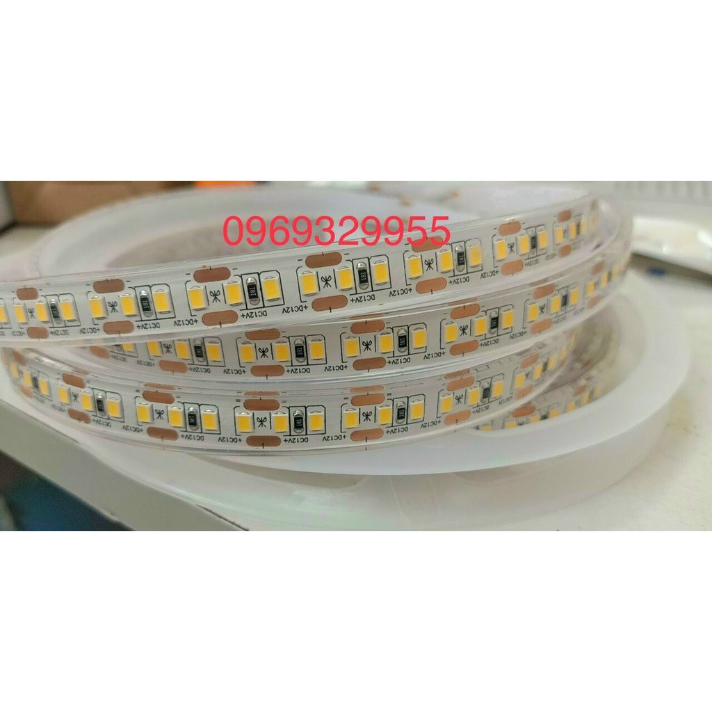 Dây Led Dán Chống Nước Ngoài Trời, Điện 12V, IP65, Led 2835,10w/m. As trắng/ vàng. Bảo hành 1 năm