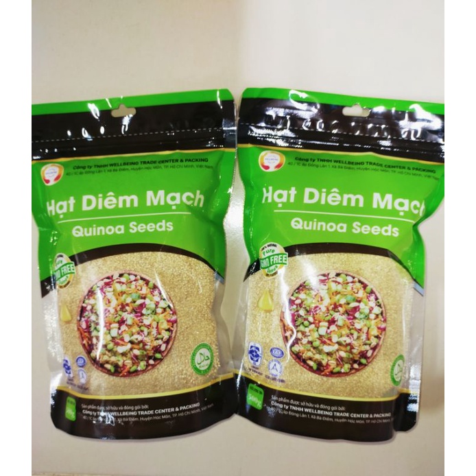 HẠT DIÊM MẠCH QUINOA TRẮNG 500G ĂN KIÊNG GIẢM CÂN THỰC DƯỠNG EATCLEAN MẸ VÀ BÉ