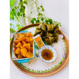 Khay Mây Khảm Trai Đồ Thủ Công Việt Nam