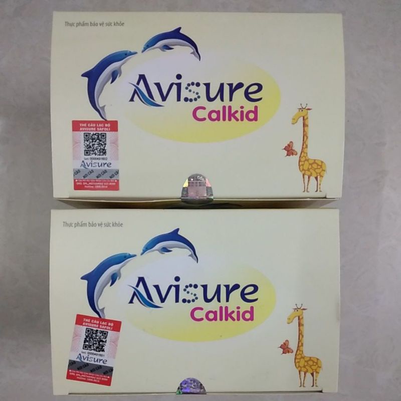 AVISURE CALKID - bổ sung canxi nano hộp 30 ống uống hương cam