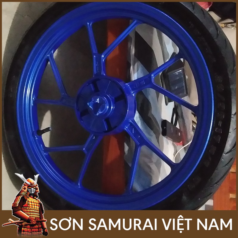 Màu Xanh Kim Loại Sơn Samurai - Combo Màu Xanh Y9094 Sơn Xịt Samurai