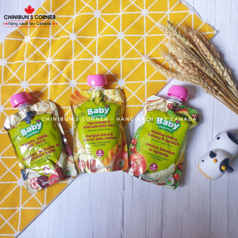 🇨🇦 Trái cây nghiền Baby Gourmet Plus dòng Organic nội địa Canada 🇨🇦