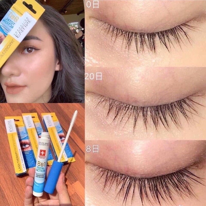 Serum dưỡng dài, dầy mi Eveline 8w1 - Săn sale, đủ Bill