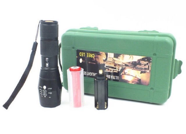 Đèn Pin T6 sử dụng pin sạc 18650