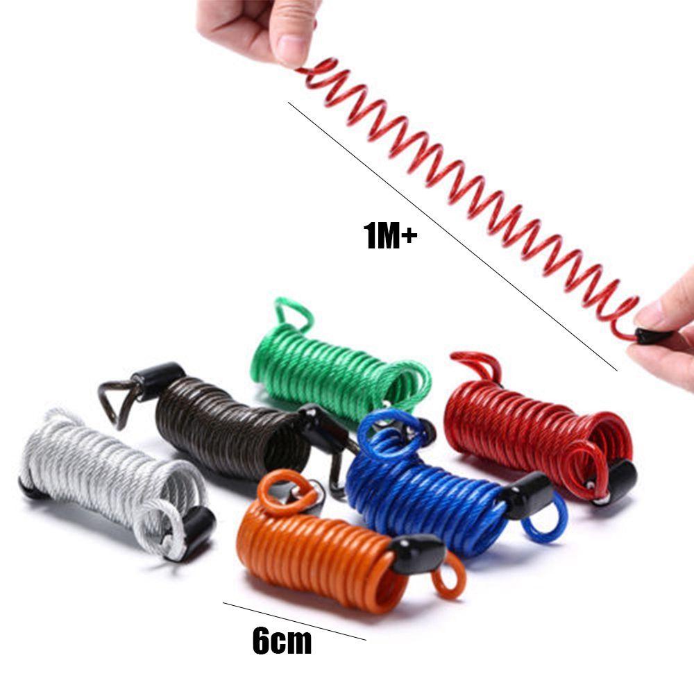Dây Cáp Lò Xo Khóa Đĩa Báo Động Dài 6cm ~ 1m Chống Trộm An Toàn Cho Xe Máy