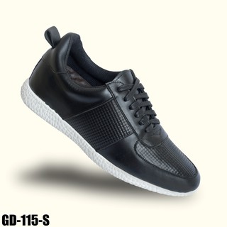 Giày da thể thao nam SmartMen GD115 ĐEN