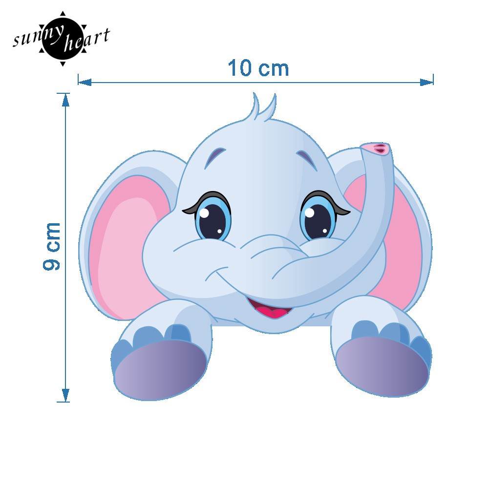 Miếng dán tường hình động vật , dễ thương