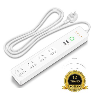 Ổ Cắm 4 Cổng Kéo Dài Điều Khiển Qua Wifi Tuya Smart Điều Khiển Độc Lập Từng Ổ
