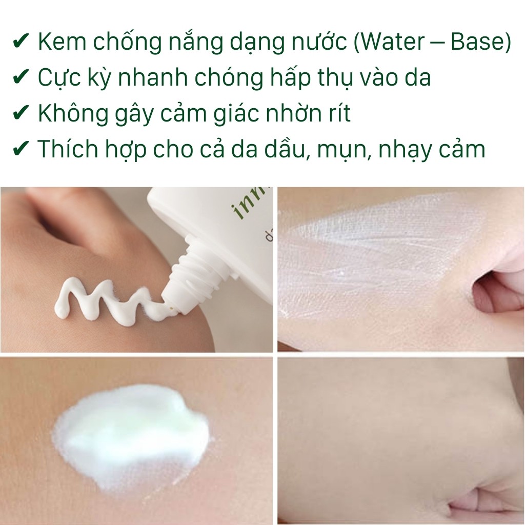 Kem Chống Nắng INNISFREE Chăm Sóc Da Dưỡng Ẩm Daily Mild Suncreen SPF50+ PA++++ (50ml)