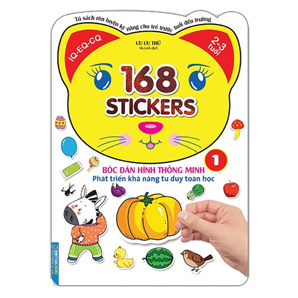 Sách 168 Stickers - Bóc Dán Hình Thông Minh Phát Triển Tư Duy Toán Học 1