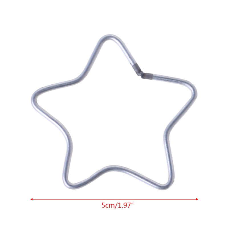 Vòng Nhẫn Kim Loại Macrame Hình Ngôi Sao Trang Trí Lễ Tình Nhân