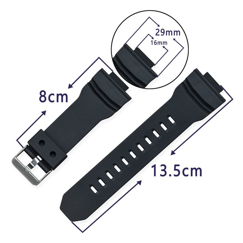 Dây Đeo Tpu Mềm Cho Đồng Hồ Casio G-Shock Ga-150 / 200 / 201 / 300 / 310 / Glx