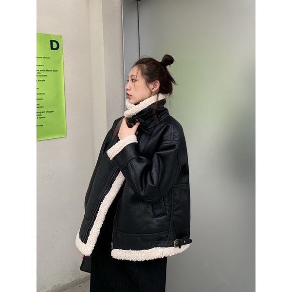 🔅Áo Khoác Da Lót Bông Dày🎀Bảng size ở cuối
