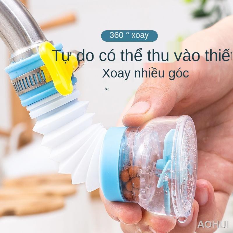 thế hệ 1 gói đầu giật gân kéo dài phần mở rộng máy lọc nước nhà bếp vòi sen nước tiết kiệm nước vòi phun lọc xoay được