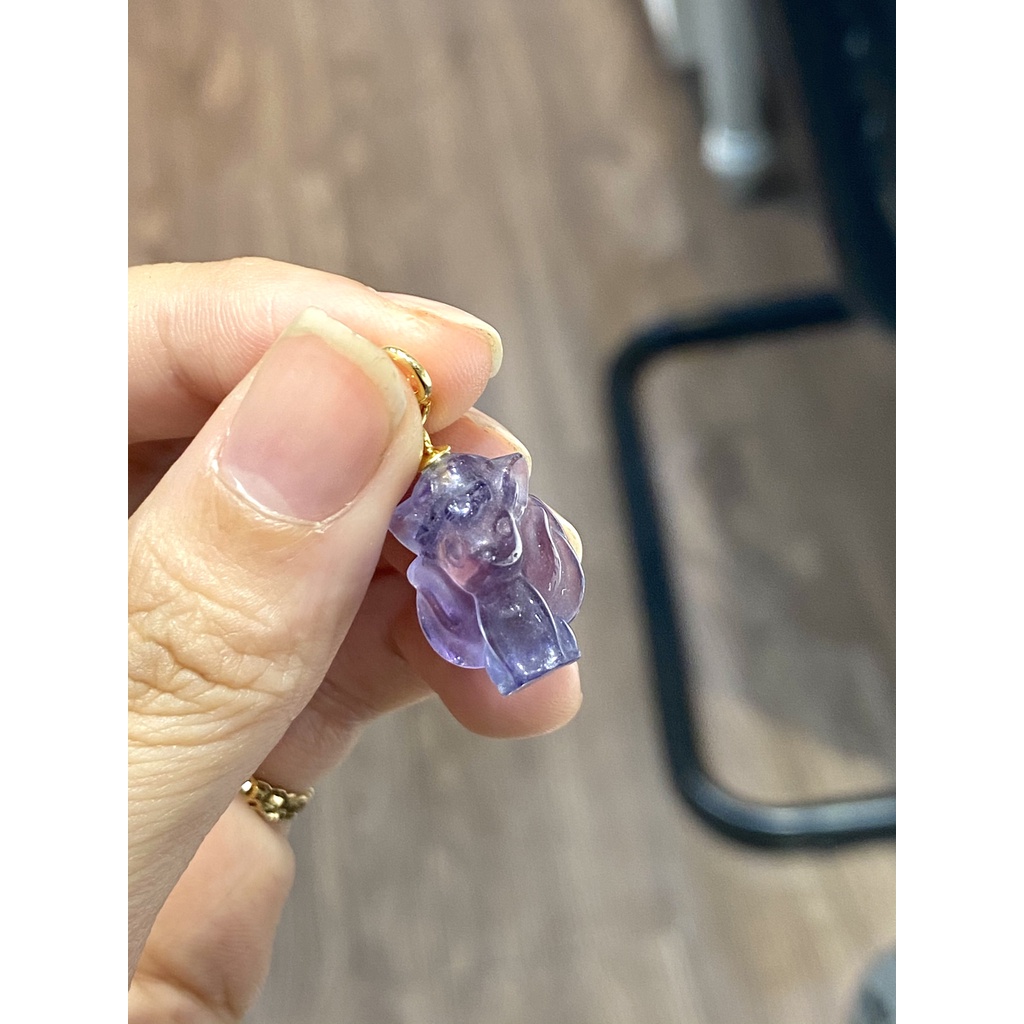 Charm đá Flourite hồ ly - GaiA by Yang