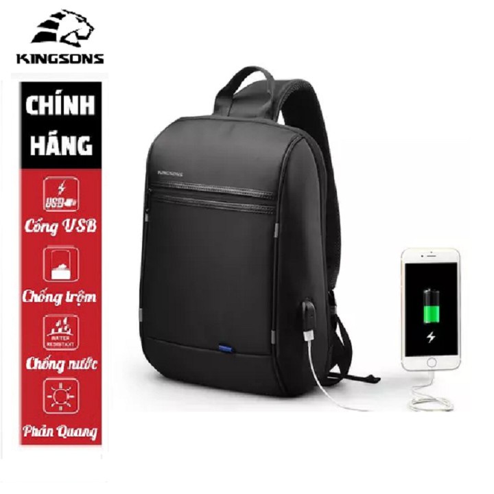 TÚI ĐEO CHÉO KINGSONS 13 INCH -BALO ĐEO CHÉO KINGSONS KS3165W -TÚI ĐEO CHÉO MINI KINGSONS balo đeo ngực