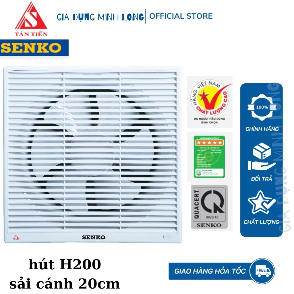Quạt Hút Tường Thông Gió 2 chiều Senko H100, H150, H200, H250- Hàng chính hãng BH 24 tháng, ship hỏa tốc TPHCM