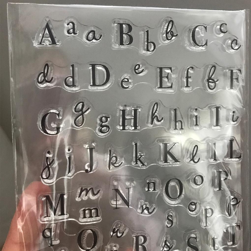 Bộ Con Dấu Silicone Trong Suốt Thiết Kế Đơn Giản Trang Trí Sổ Tay