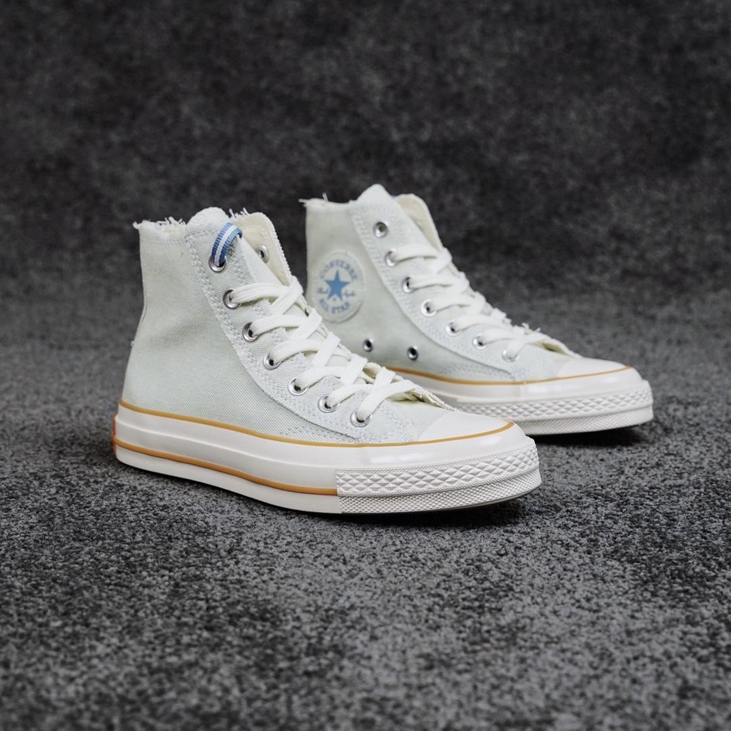 Giày Thể Thao Converse Chuck 1970s Vải Denim Màu Xanh Dương Thời Trang Cho Nam Và Nữ No.: A02287C