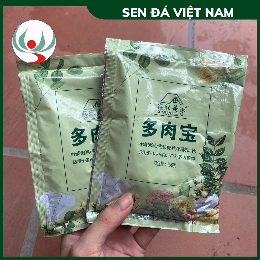 Phân Tan Chậm Cho Sen Đá Giúp Sen Đá Béo Ú, Mập Mạp, Lên Màu Đẹp - gói 150g