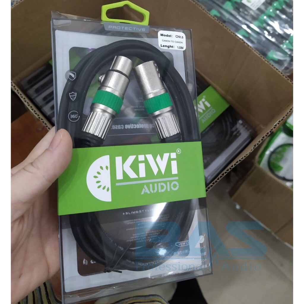 Dây canon Đực cái Kiwi  dài 0,8m và 1,5m - Dây canon âm dương kiwi