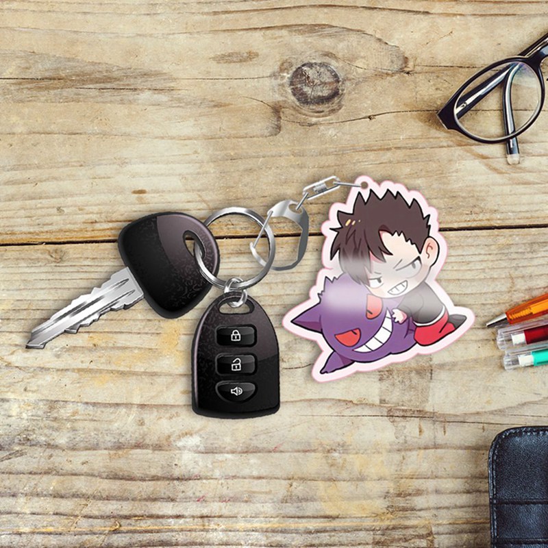 Tmdbyx Móc khóa Acrylic Haikyuu dễ thương