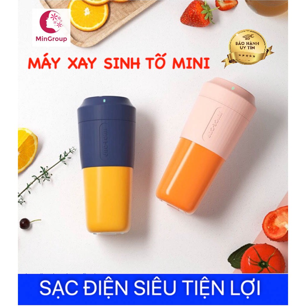 [CÓ SẴN] Máy Xay Sinh Tố Cầm Tay Đa Năng Sạc Điện Juice Cup Pin 3000mAh Siêu Bền MinGroup - Máy Xay Mini