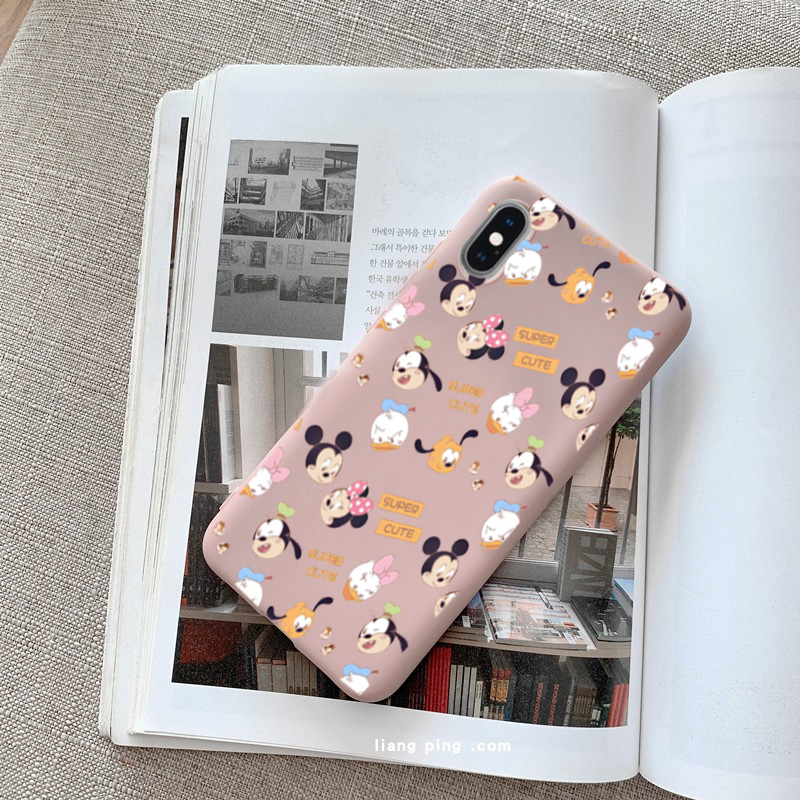 MINNIE IPHONE Ốp Lưng Silicone Họa Tiết Hình Mickey Minnie Thời Trang Cho Apple Iphone 11 11pro 11pro Max Iphone 5 5s Se 6 6s Se2 7 7plus 8 8plus X Xr Xsmax