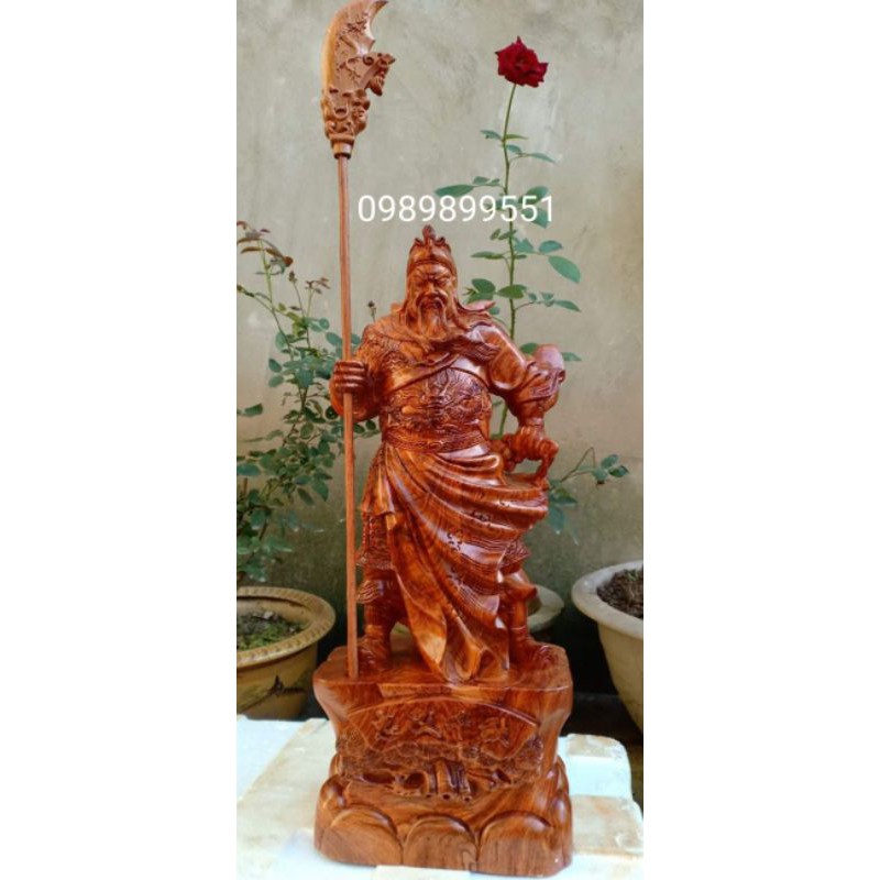 Tượng quan công gỗ hương