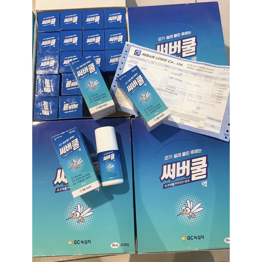 Lăn bôi vết muỗi cắn hoặc vết côn trùng đốt Nội Địa Hàn cho bé từ 30 tháng tuổi 50ml