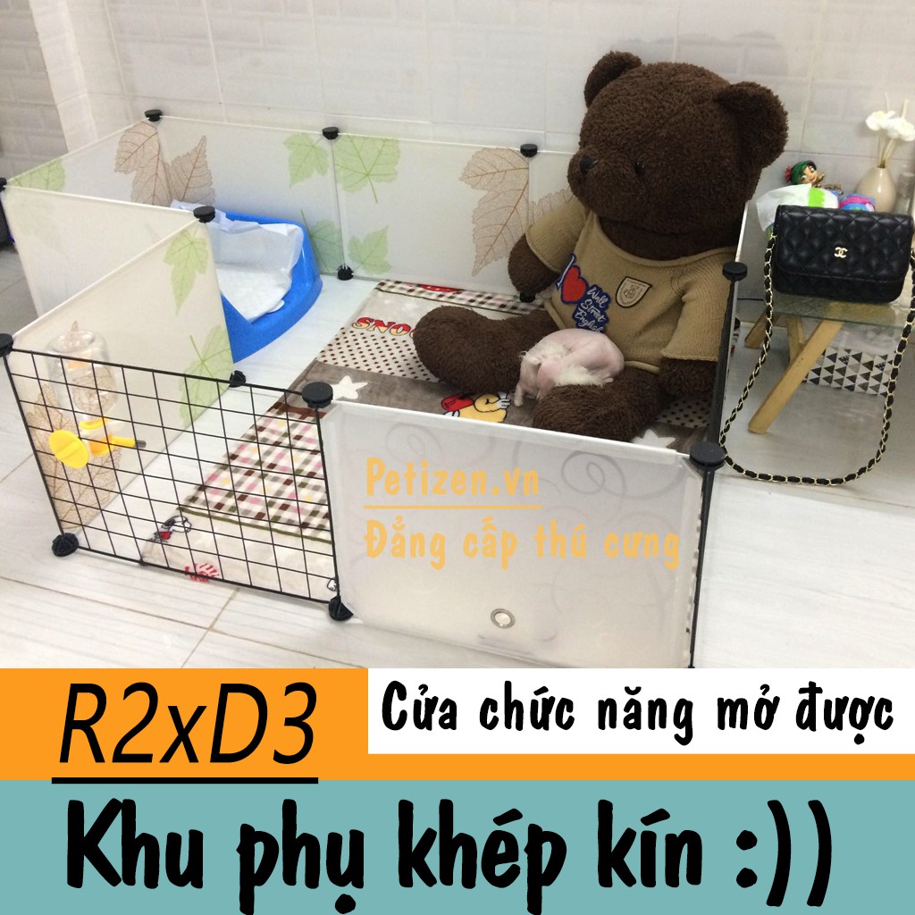 [Bán lẻ] Tấm lưới sắt, Tấm nhựa, chốt khóa tạo chuồng quây thông minh