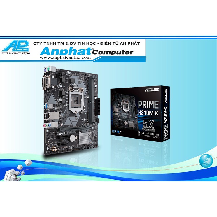 Bo Mạch Chủ Main Prime ASUS H310M-K Hàng Công ty  - Bảo Hành 36 Tháng