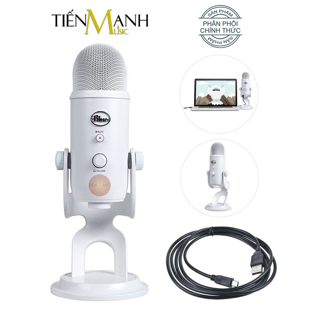 [Mặc Cả Còn 3TR890] Micro Blue Yeti USB Condenser - Mic Thu Âm Podcast, Livestream, Radio, ASMR Microphone Phòng Studio