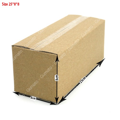 Hộp giấy P60 size 25x8x8 cm, thùng carton gói hàng Everest