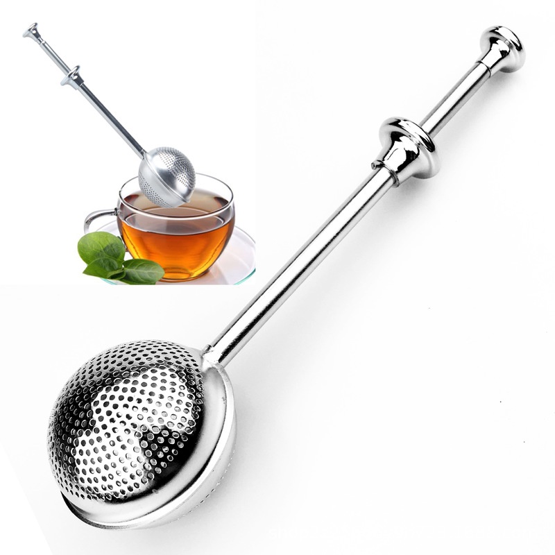 Dụng Cụ Lọc Trà Hình Quả Cầu Bằng Thép Không Gỉ 304 Có Thể Thu Gọn