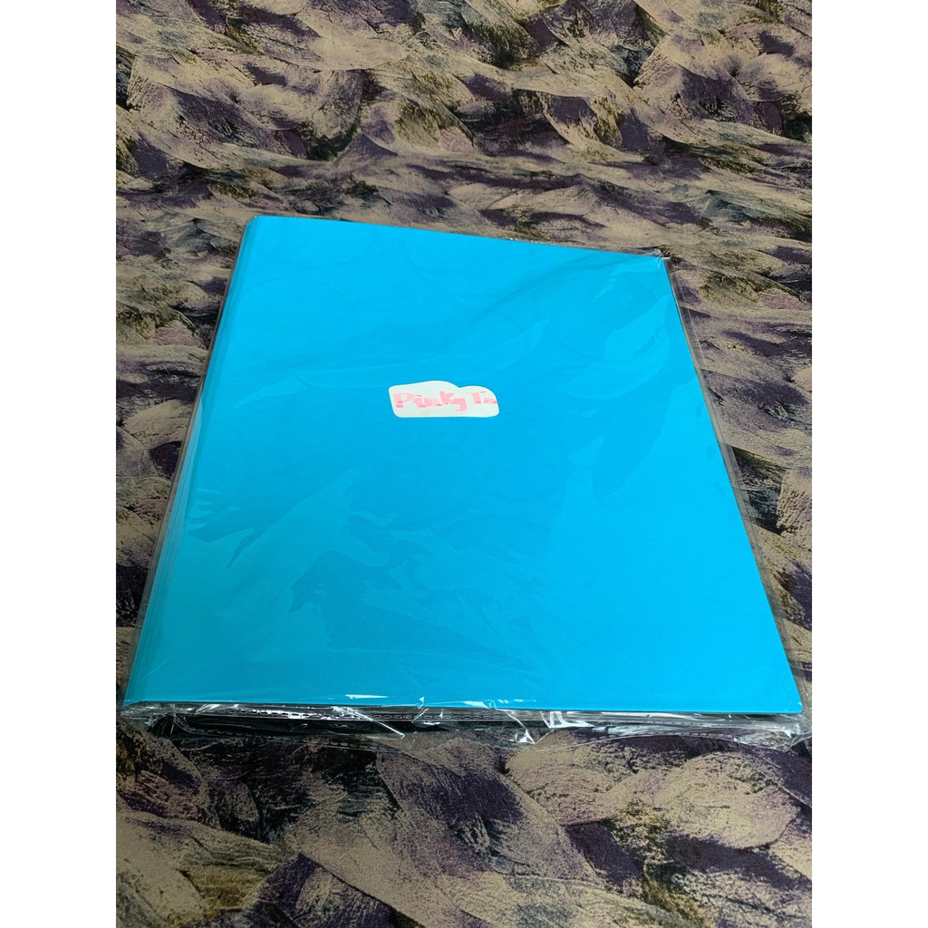 Bìa Binder A4 3 còng D cao ~4,5cm Nhựa Cứng Dày Vỏ màu Xanh hoặc Hồng có Hoa văn Nhám