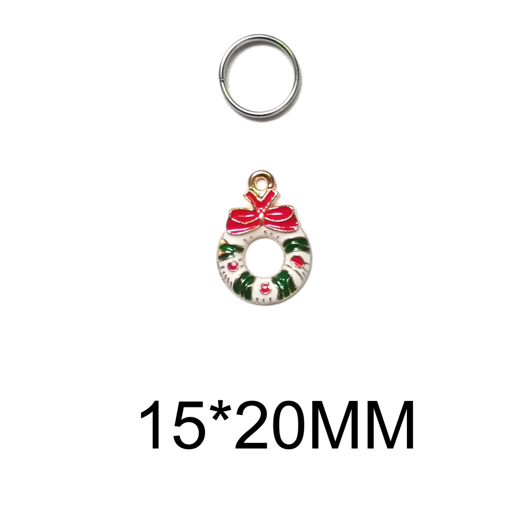 Mặt trang trí vòng cổ bằng kim loại phong cách giáng sinh dễ thương cho thú cưng