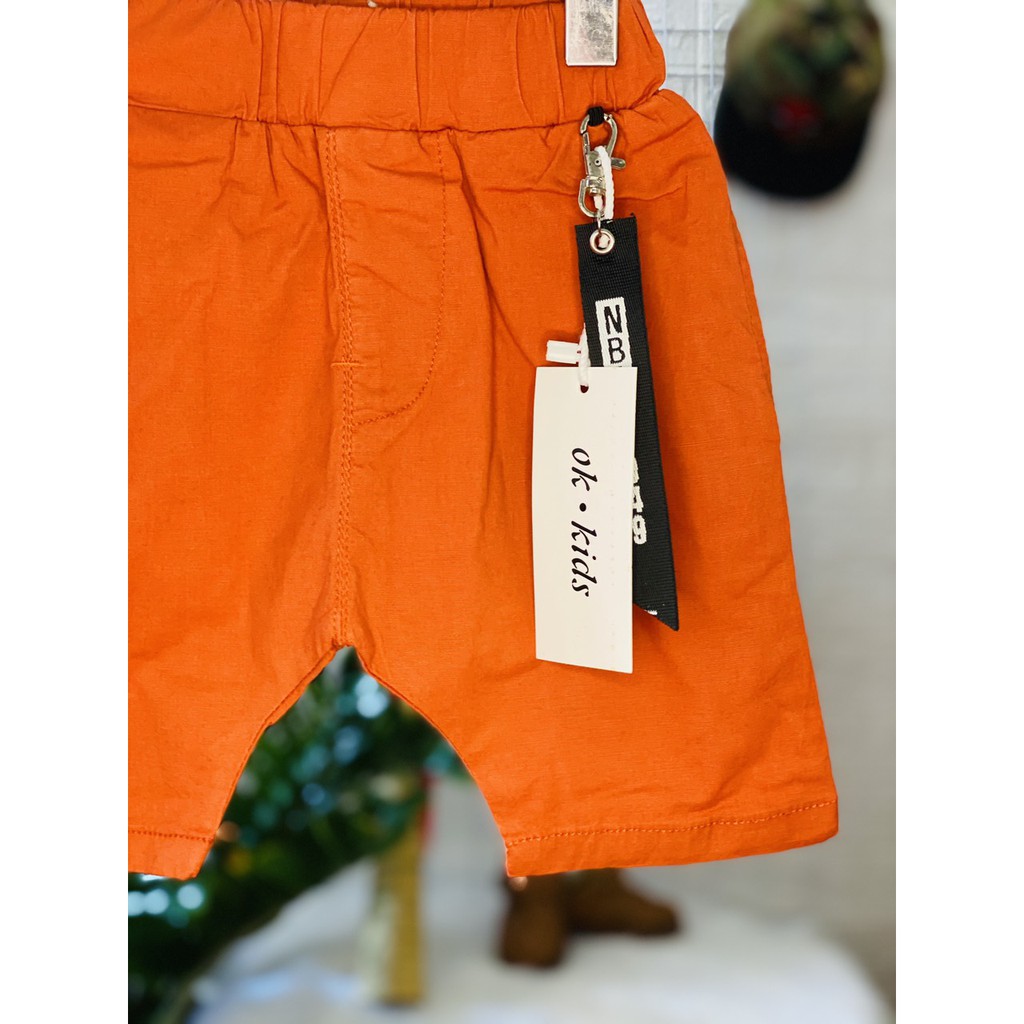 Quần bé trai size 9-20kg kaki co giãn