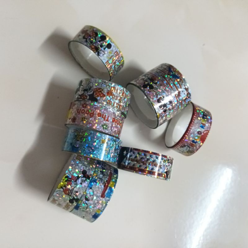 set 2 cuộn băng keo hoạt hình dán trang trí thủ công
